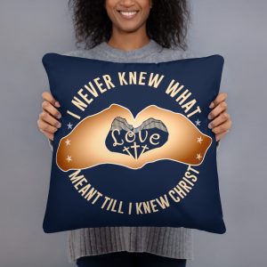 Pillow with Christian Design on it