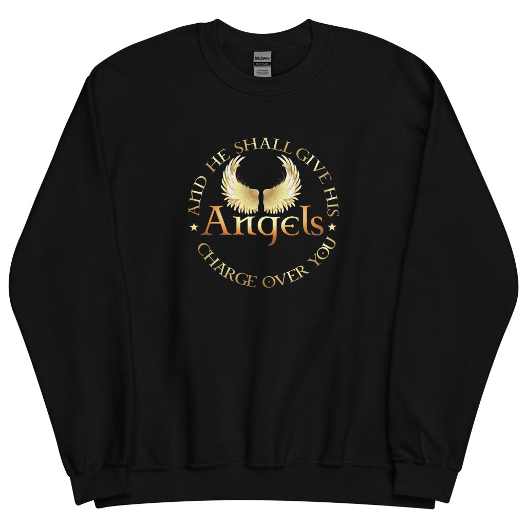 Best Christian Sweatshirt Cardigan Unisex - He shall give His angels charge 1 Best Christian Sweatshirt Cardigan Unisex - He shall give His angels charge