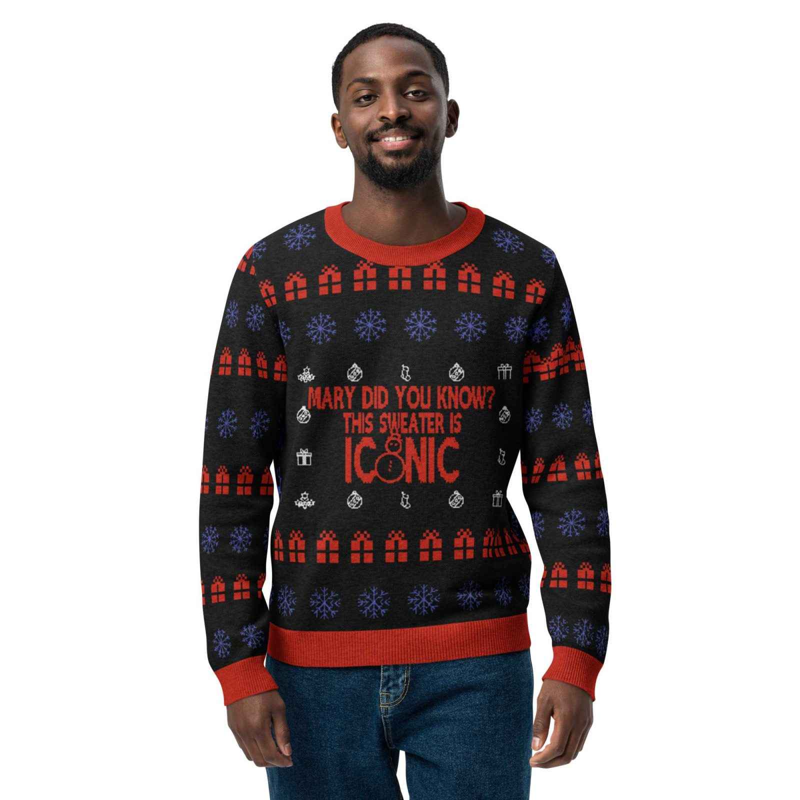 Funny Christian Ugly Christmas Sweater Mary Did You Know Evangel