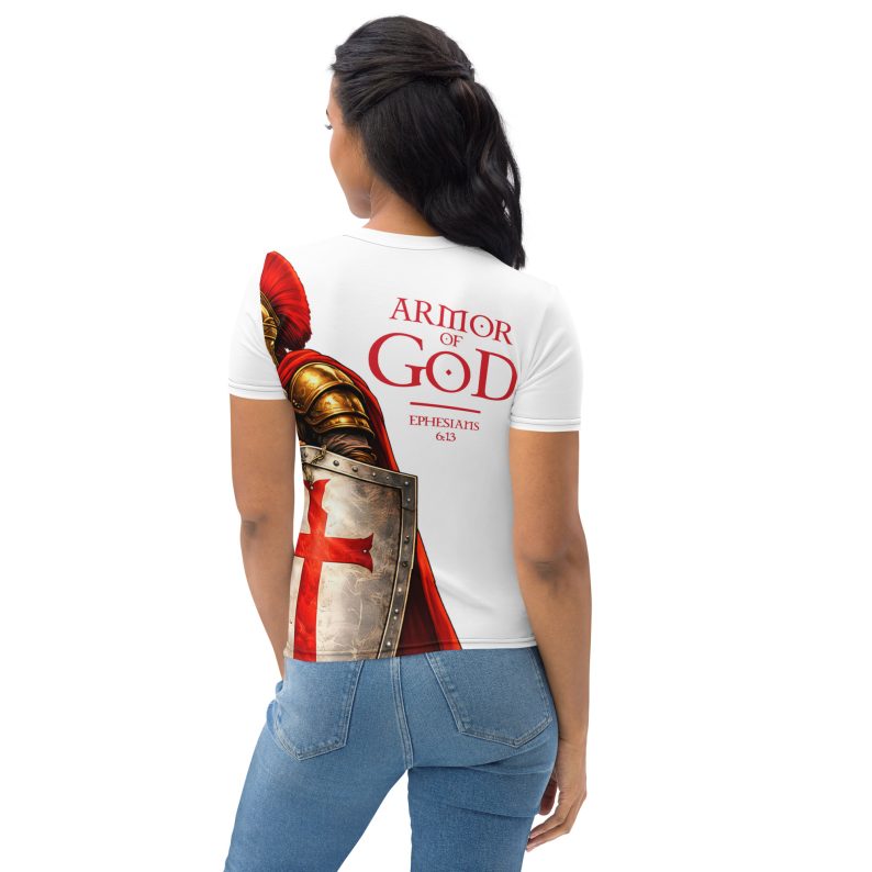 2 all over print womens crew neck t shirt white back 6993832653d8c